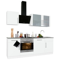 wiho Küchen Küchenzeile »Cali«, ohne E-Geräte, Breite 220 cm, weiß