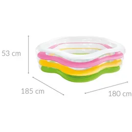 Intex Pool, Mehrfarbig, Kunststoff, 180x185 cm, Freizeit, Pools und Wasserspaß, Planschbecken