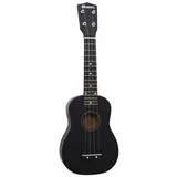 Dimavery UK-200 Ukulele, Sopran, schwarz