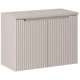 ROYAL24_MARKT Waschbeckenunterschrank - Nova Cashmere N BM206 - Mit Kaschmir-Arbeitsfläche 80, 60, 50 cm (Waschbeckenunterschrank, 2-St., Premium - Nova Cashmere N) Premium – Zeitlos – Edel. 80 cm