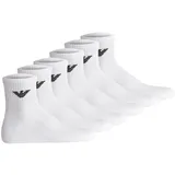 Emporio Armani Sporty Sponge Sneakersocken 6er Pack Weiß 39-46