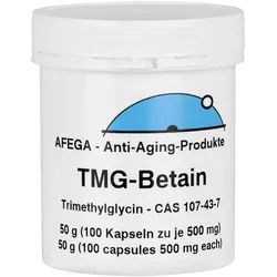 50 g Betain/TMG Kapseln (100 Kapseln zu je 500 mg) - Vorsorglich zu nehmen; wenn Sie NMN nehmen!