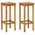 vidaXL Balkon-Bar-Set 3-tlg. Braun