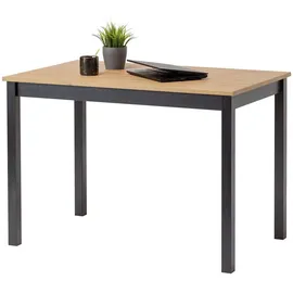 hagge home Schreibtisch Vesa Kiefer schwarz-braun