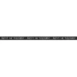 50. Geburtstag | Banner schwarz / silber