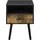[en.casa] Gävle Schwarz Holz 42 x 57 x 40 cm