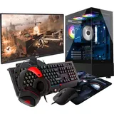 Gaming PC Komplett Set R5 5600G 16GB RX VEGA SSD 512GB Win 11 LCD 24"