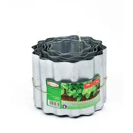 Bellissa Rasenkante Welle 5 m lang, Silber