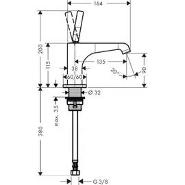 Axor Citterio E Einhandmischer chrom 36105000