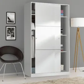 Habitdesign Schiebetürenschrank Top 120 x 200 x 50 cm Weiß