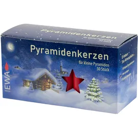 SAICO Pyramidenkerzen rot