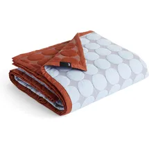 HAY Mega Dot Bettüberwurf 235 x 245 cm Hellblau