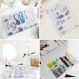 Belle Vous Sortierbox 27,3 x 17,6 x 4,3 cm 2-tlg. transparent