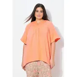 Ulla Popken Tunika A-Linie Tunika-Ausschnitt Halbarm rosa 42/44