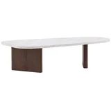 venture home Couchtisch Grönvik Betonoptik Hellgrau 130x65 cm Wohnzimmertisch