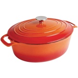 Vogue GH311 ovaler Schmortopf orange, 110(H) x 243(W) x 295(D)mm