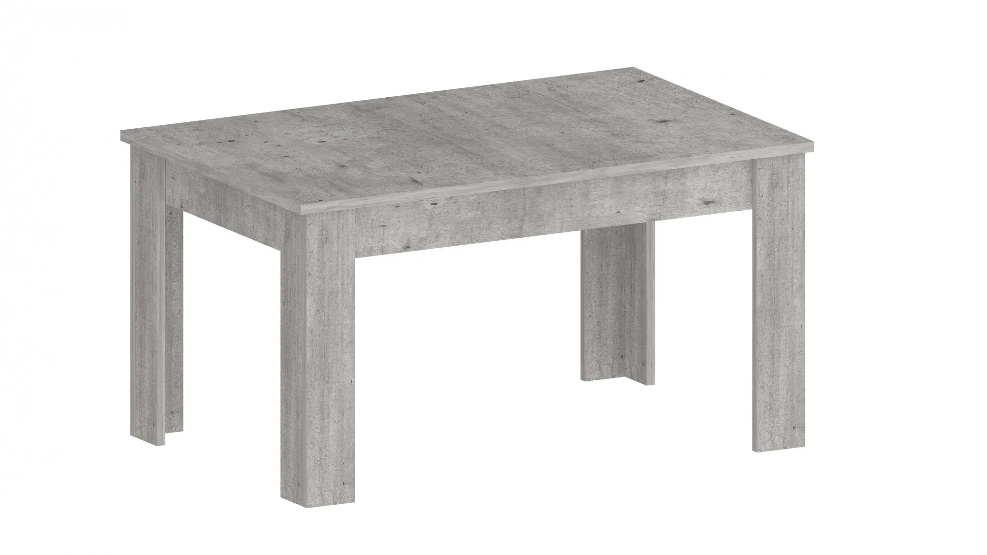 Esstisch INOSIGN "JESI", grau (beton, beton, beton), B:140cm H:75cm T:90cm, Tische