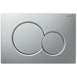 Geberit Sigma 01 Drückerplatte, 2-Mengen-Spülung Mattchrom, easy-to-clean 115770JQ5