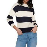 Only ONLATIA L/S Stripe Pullover KNT NOOS