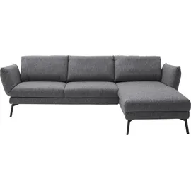 Schöner Wohnen Ecksofa "Spin, Multifunktionssofa, bequem und hochwertig verarbeitet, L-Form", grau (anthrazit), B:329cm H:87cm T:224cm, 54% Polyacryl, 46% Polyester, SCHÖNER WOHNEN-KOLLEKTION, Sofas, Ecksofa, Drehsitz-Funktion, USB-Anschluss, Armlehnfunktion,