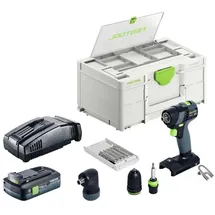 Festool Akku-Bohrschrauber TXS 18-Basic-Set inkl. 1 x 4,0 Ah + Schnellladegerät + Systainer