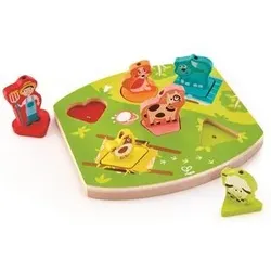 HAPE E1614 Bauernhof-Geräusche-Puzzle