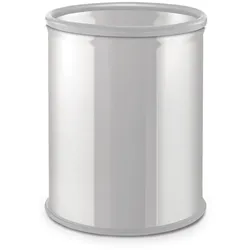 Büro Mülleimer ohne Deckel, Papierkorb, 7 l, weiß