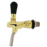 ich-zapfe Kompensatorhahn, Zapfhahn, gold, TOPP!, Length:35 mm