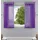 Gardinenbox 2er-Pack Gardinen Transparent Vorhang Set Wohnzimmer Voile Schlaufenschal mit Bleibandabschluß HxB 175x140 cm Lila,