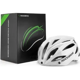 ROCKBROS Fahrradhelm mit Visier, abnehmbarer UV-Schutzbrille, Unisex, grün