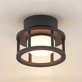 LUCANDE Deckenlampe Berenike Aluminium Ø 17 cm 1-flammig GX53 grau