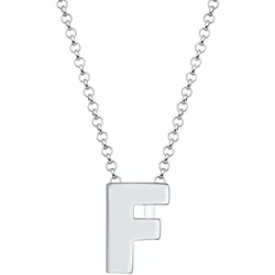 Elli Buchstabe F Initialen Trend Minimal 925 Silber 45 Damen 