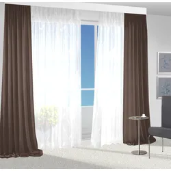 Vorhang VHG "Una" Gr. 5, braun, B:140cm H:245cm, Polyester, Gardinen