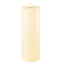 Deluxe Homeart Stumpenkerze LED 7,5 cm Ø 20 cm creme
