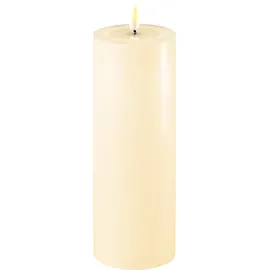 Deluxe Homeart Stumpenkerze LED 7,5 cm Ø 20 cm creme