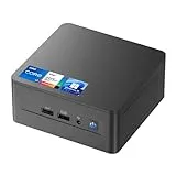 Intel NUC 12 Pro Wall Street Canyon Mini PC, 16GB RAM, 512GB SSD, Win 11 Pro, Core i7-1260P, Unterstützt 8K oder 4K, Vierfach-Display, WiFi 6E (2.4/5/6 GHz), BT5.3, Gigabit Ethernet (NUC12WSHi7)