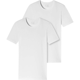 SCHIESSER Herren T-Shirt 2er Pack - Serie "95/5", Rundhals, S-XXL Weiß 2XL Pack