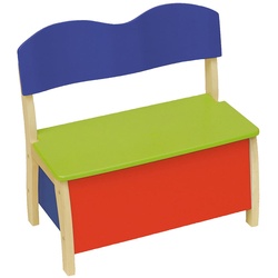 roba Kindertruhenbank - 62x33x61,5cm - blau - Holz / Holz