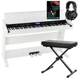 FunKey DP-88 II Digitalpiano Set mit Keyboardbank, Kopfhörer und Klavierschule)