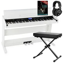 FunKey DP-88 II Digitalpiano Set mit Keyboardbank, Kopfhörer und Klavierschule)