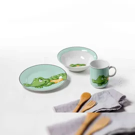 Ritzenhoff & Breker HAPPY ZOO Krokodil Geschirr-Set mit Kinderbecher 7-teilig