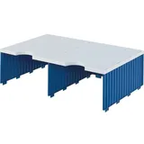 Styro Styrodoc Duo Aufbaueinheit 2 Fächer Blau/Grau