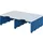 Styro Styrodoc Duo Aufbaueinheit 2 Fächer Blau/Grau