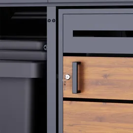 RS Trade Mülltonnenbox 2er 240 L anthrazit