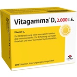 Wörwag Pharma Vitagamma D3 2.000 I.E. Vitamin D3 NEM Tabletten 200 St.
