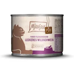MjAMjAM 6 x 200g Purer Fleischgenuss Wildschwein Katze