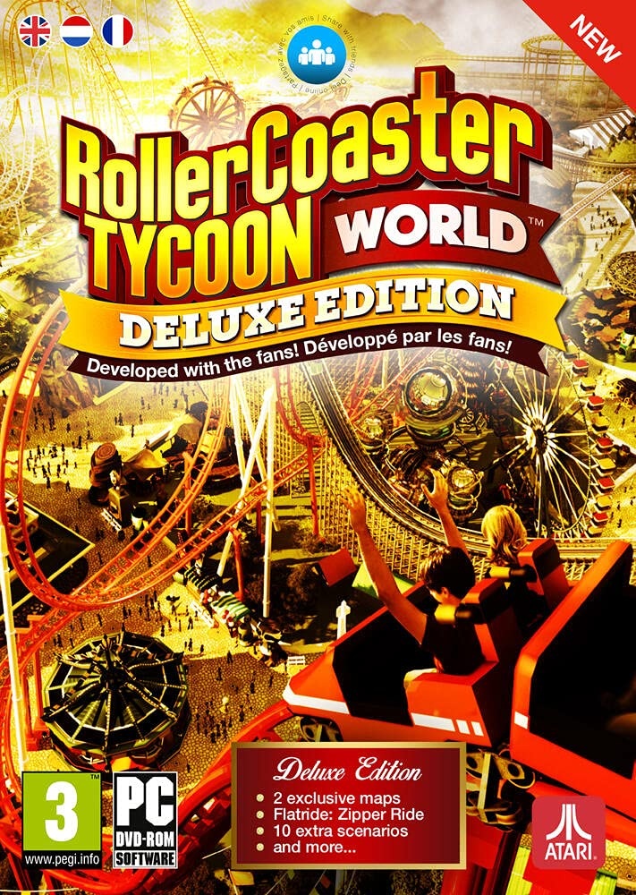 RollerCoaster Tycoon World Deluxe Edition : PC DVD ROM , ML