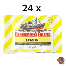 Fisherman's Friend Lemon ohne Zucker Lutschtabletten 24 St./ 600,0 g, 24 St.