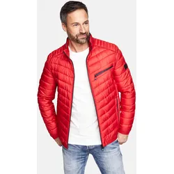 Steppjacke NEW CANADIAN, Herren, Gr. 31, rot, 100% Polyester, unifarben, sportlich, kurz, hoch geschlossener Ausschnitt, Langarm, Jacken, mit wasserabweisender Funktion