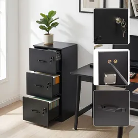 Relaxdays Aktenschrank 4700 x 1350 x 40 Schwarz